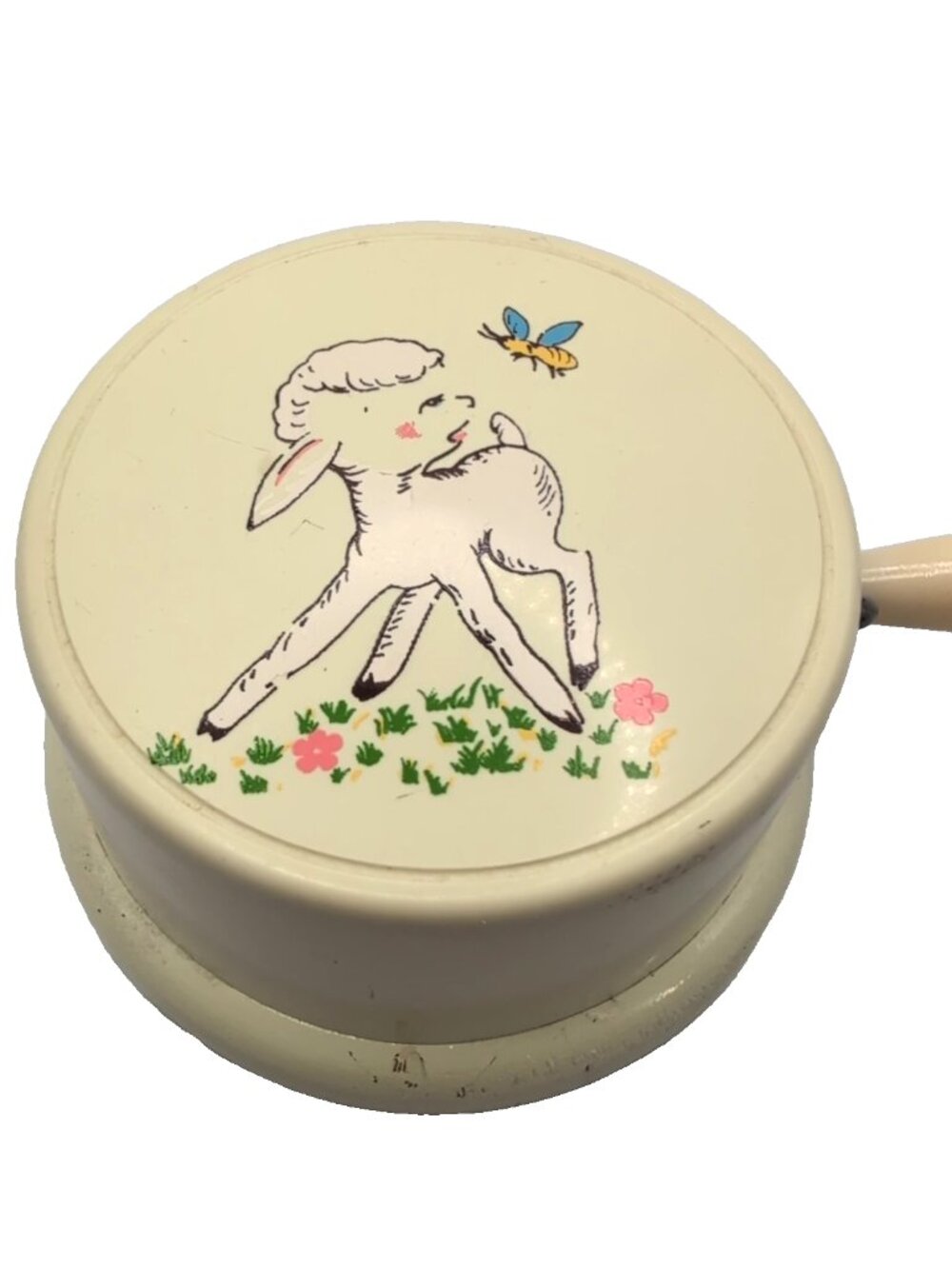 Vintage Reuge Swiss Manual Wind Nursery Music Player Brahms Lullaby Works Well!